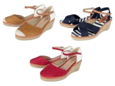 Lidl Esmara ESMARA® Keilsandalen Damen, mit seitlichen Riemen