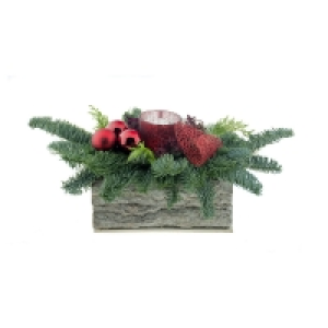 GARDENLINE® Adventsgesteck in Holzschale