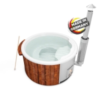 OBI  Holzklusiv Hot Tub Saphir 180 Thermoholz Basic Wanne Weiß