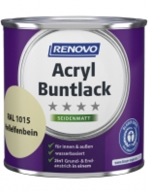 Buntlack, Seidenmatt, hellelfenbein RAL 1015