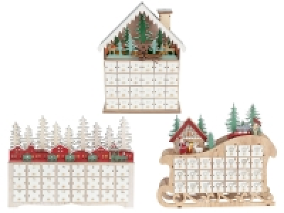 Lidl Livarno Home LIVARNO home LED Adventskalender, aus Holz