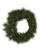 Hagebau  Weihnachtskranz »Sölden«, Ø 35 cm, grün, Kunststoff, beleuchtet