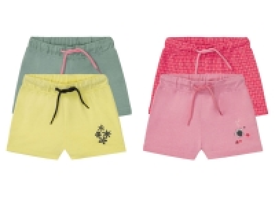 Lidl Lupilu LUPILU® Kleinkinder Sweatshorts Mädchen, 2 Stück