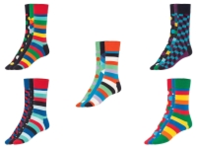 Happy Socks Damen Herren Geschenkebox, 3 Paar Socken, mit Baumwolle 7.99 €