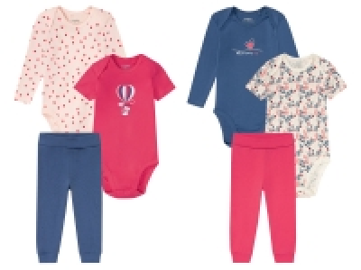 Lidl Lupilu lupilu Baby Mädchen Set, 3-teilig, mit Bio-Baumwolle