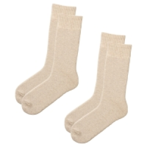 Damen und Herren Winter-Wellness-Socken, 2 Paar