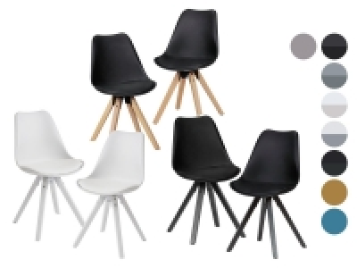 Wohnling Retro Esszimmerstuhl Lima Skandi 2er Set