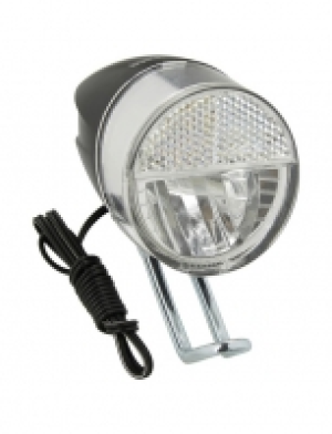 LED-Scheinwerfer, silberfarben/schwarz, Kunststoff