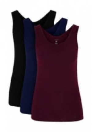 DesireÌe DESIReE Lana Unterhemd, 3er-Pack, ärmellos, uni, für Damen