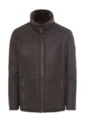 OTTO KERN Lederjacke, Stehkragen, Webpelz, für Herren