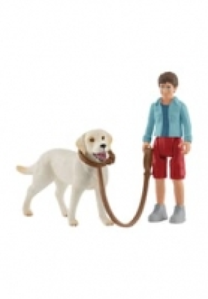 schleich® Farm World - Spaziergang mit Labrador Retriever 42478