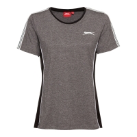 NKD  Slazenger Damen-Fitness-T-Shirt mit Kontrast-Streifen