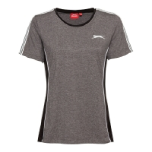 NKD  Slazenger Damen-Fitness-T-Shirt mit Kontrast-Streifen