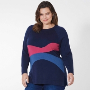 Damen-Strickpullover mit Streifendesign, große Größen 23.99 €