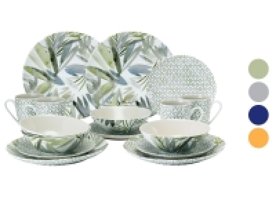 vanWell Porzellan Kombiservice 16 tlg. Digitaldruck floral 29.99 €