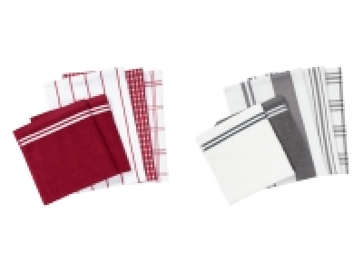 Lidl Livarno Home LIVARNO home Geschirr- und Handtuchsets, je 5 Stück, 100% Baumwolle