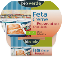 Ebl Naturkost  bio-verde Feta-Creme mit Peperoni und Knoblauch